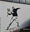Graffitis und Wandbilder