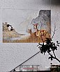 Graffitis und Wandbilder