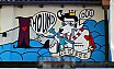 Graffitis und Wandbilder