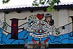 Graffitis und Wandbilder