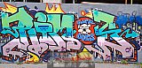 Graffitis und Wandbilder