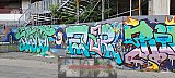 Graffitis und Wandbilder